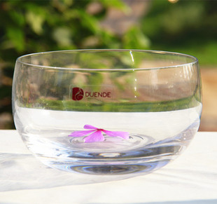 捷克DUENDE进口水晶沙拉碗 欧式玻璃碗 13cm高档小号水果碗 特价