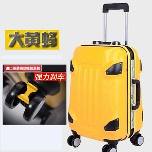 大黄蜂变形金刚铝框拉杆箱万向轮卡通行李箱20寸登机箱包28寸24寸