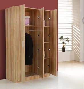 衣柜二门三门四门板式衣柜木质衣架衣橱成人衣柜简易 儿童衣柜