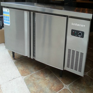爱雪1.5米卧式商用平冷操作台冷藏柜冷冻冰柜奶茶操作台1.8米
