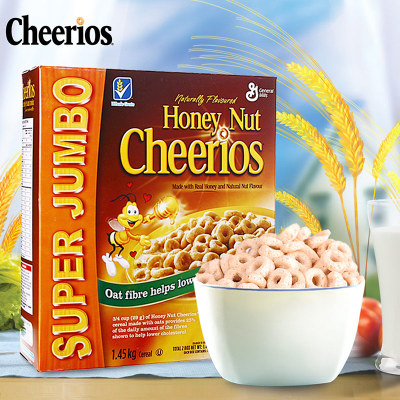 美国原装进口Cheerios蜂蜜燕麦圈麦片早餐即食冲泡美味