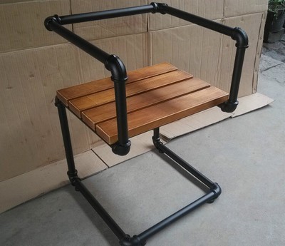 欧式复古做旧个性铁艺餐桌椅美式餐椅酒店椅休闲椅圆靠背美甲椅子