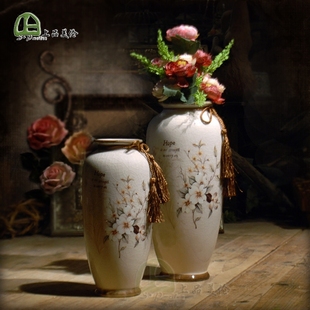 包邮欧式陶瓷花瓶客厅装饰柜摆件家居奢华花瓶家庭摆件简欧装饰品