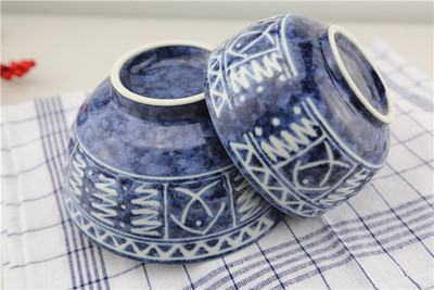 包邮促销 日本进口陶瓷餐具汤碗大面碗拉面碗日式和风 大碗泡面碗