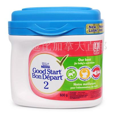 加拿大直邮雀巢Nestle Good Start2婴幼儿奶粉2段600g含益生菌DHA