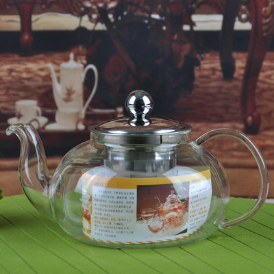 包邮耐热高温玻璃功夫茶具迷你小茶壶带不锈钢过滤网花茶壶红茶壶