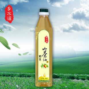 乡水谣 野生山茶油天然食用油450ml*1瓶 茶籽油