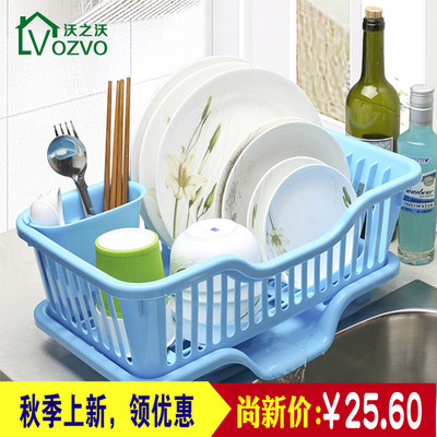 塑料厨房洗碗架历水架家用碗碟置物架沥水架凉碗架收纳筐滤虑水篮
