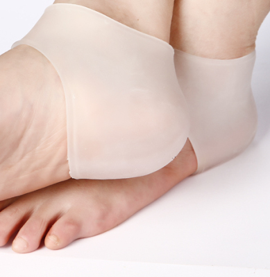 包邮 硅胶脚后跟保护套 男女通用缓解足跟痛防裂套保湿美白防裂袜