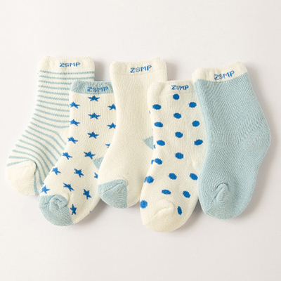 男童女童袜儿童保暖纯棉袜宝宝加厚毛圈袜冬季婴幼儿袜1-3-5礼盒