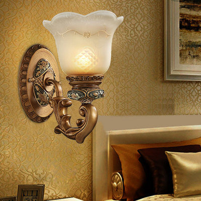 欧式壁灯铁艺术卧室床头灯具LED客厅墙壁灯饰简约过道阳台灯039