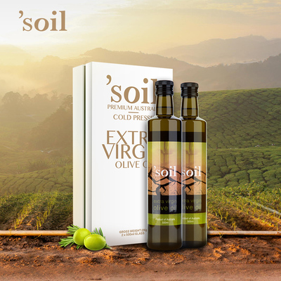 ’Soil索伊 澳洲进口特级初榨橄榄油 健康食用油礼盒装500ml*2