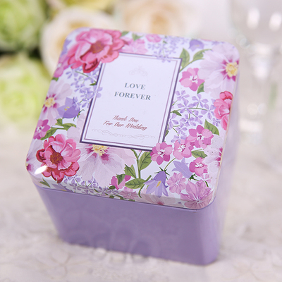 新品结婚用品喜糖盒子创意欧式糖果礼盒伴手礼正方形可装烟大号