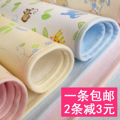 婴儿隔尿垫三层防水透气床垫纯棉竹纤维新品大号可洗隔尿垫月经垫