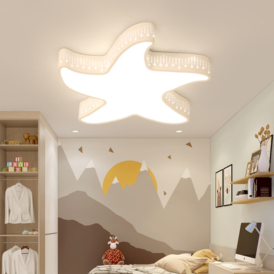 创意儿童房间吸顶灯现代简约卧室灯男孩女孩护眼灯具个性海星灯饰