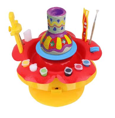包邮迪士尼正品玩具 陶艺机陶土工坊儿童手工玩具 DIY益智玩具