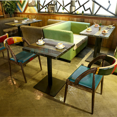 北欧宜家 咖啡厅桌椅 奶茶甜品饮品店批发 西餐厅设计师桌椅组合