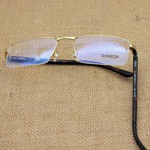 S+ARCK斯塔克mkli米克利纯钛半框眼镜架配近视眼镜框男士商务360