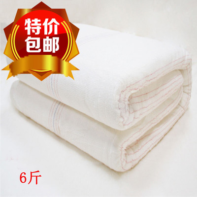 6斤棉花被子 新疆棉被长绒棉冬被 加厚棉絮被芯 手工定做棉胎
