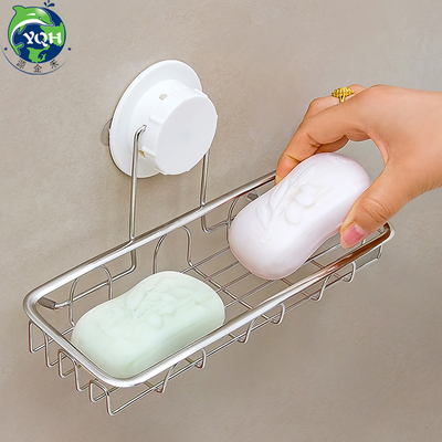 不锈钢香皂盒吸盘置物架创意卫生间沥水肥皂盒强力壁挂式皂托