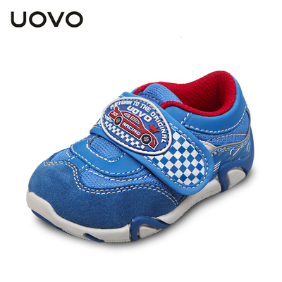 UOVO新款2016春季宝宝鞋男童运动鞋搭扣小童机能鞋透气防撞童鞋