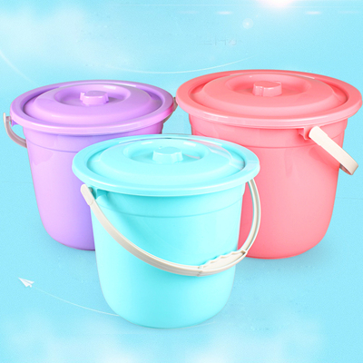 欧式加厚带盖提水桶塑料桶拖地桶提桶塑料时尚水桶家用大号特价