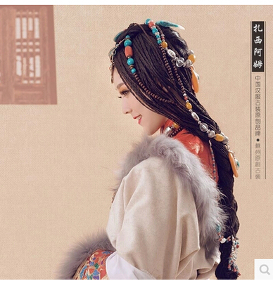 盘子女人坊最新主题扎西阿姆古装写真背景中国风拍照写真背景