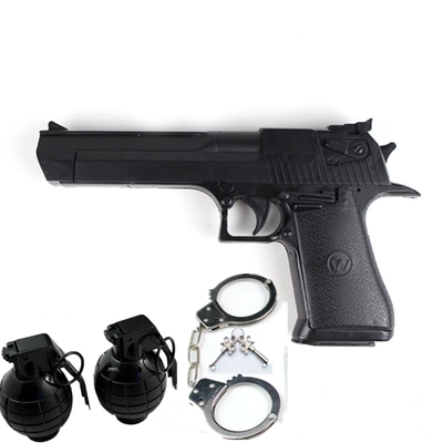 新品COS小军人玩具枪儿童套装舞台微电影影视道具手铐手雷枪套