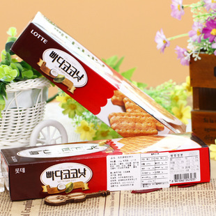 韩国进口休闲零食 LOTTE乐天好吃的休闲超市食品蜂蜜椰奶饼干特价