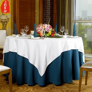 饭店加厚台布酒店餐桌布圆桌布艺欧式简约台裙茶几方桌布可定制