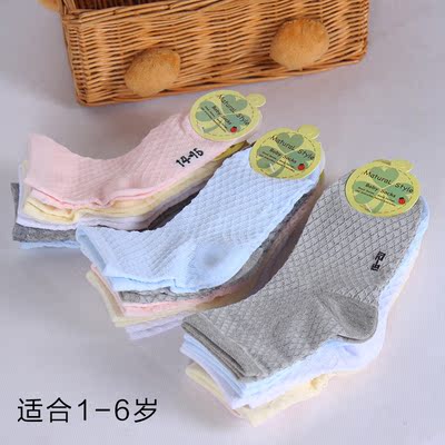 女童春秋短袜韩版儿童婴儿松口棉袜中筒透气运动1-3-5-7-9-11岁
