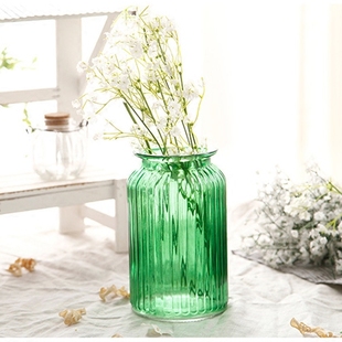 欧式创意彩色水培器玻璃器皿水养水培桌面花瓶家居简约风饰品摆件