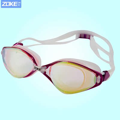 洲克泳镜防雾防水防紫外线电镀泳镜 男女可调式舒适休闲游泳眼镜