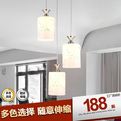 餐厅灯吊灯三头创意LED个性吧台吊灯现代简约餐桌吊灯饭厅餐吊灯