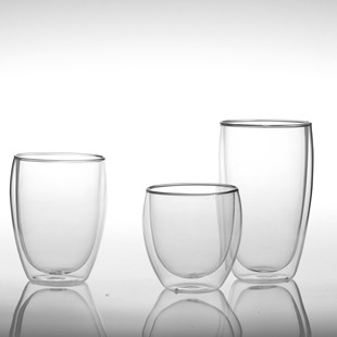 双层咖啡杯 隔热玻璃杯 加厚耐热  透明茶杯家用个性果汁杯子水杯