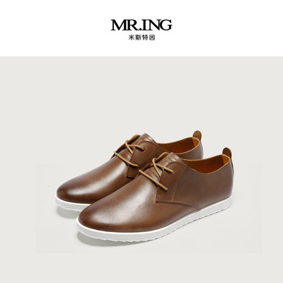 Mr.ing2016春夏季新品低帮潮流男鞋系带平跟商务休闲皮鞋A1231