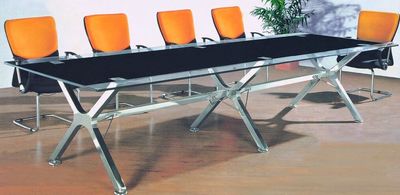 宇纳 办公家具钢化玻璃会议桌 简约时尚商务洽谈桌条桌办公桌厂家