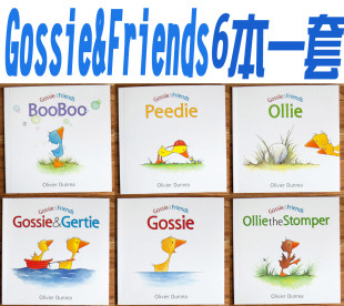 原版英文绘本 穿雨靴的小鹅Gossie Friends 系列全套6本赠送音频
