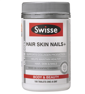 澳洲 Swisse hair skin nails 胶原蛋白片180粒