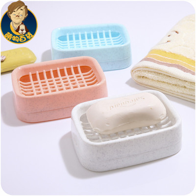 阿凡大叔 浴室双层沥水肥皂盒创意塑料香皂盒A465 手工皂托肥皂架