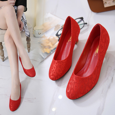 红色正品平跟特卖Crape myrtle新款网布TPR(牛筋）圆头女鞋低帮鞋