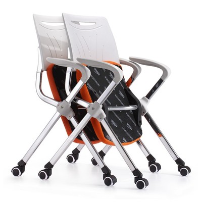 明森达D850办公椅培训椅新闻记者椅现代转椅折叠会议电脑椅正品