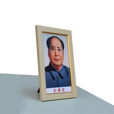 高清天安门毛主席画像有带框毛泽东摆件办公室书房摆台摆桌面书架