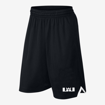 跑男篮球短裤男夏跑步健身运动五分裤透气口袋黑宽松沙滩裤篮球裤