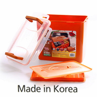 韩国进口nicelock抑菌抗菌泡菜盒 保鲜冰柜泡菜桶 真空保鲜密封
