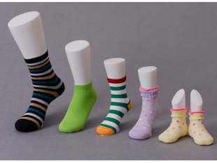 磁铁男女展示袜模脚模 加厚无缝腿模塑料男女儿童婴儿脚拍照道具