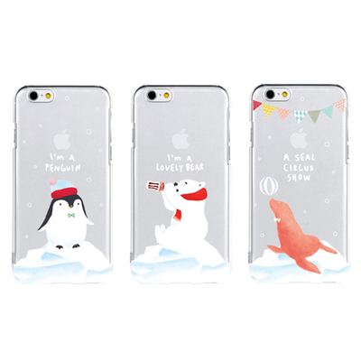 iPhone6卡通手机壳 苹果6plus保护套4.7透明全包6s硅胶软壳5.5
