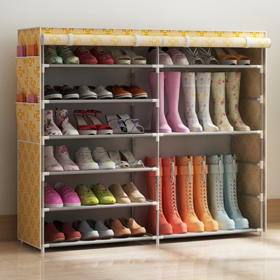 家里人布鞋柜现代简约经济型收纳简易鞋柜多层鞋架子防尘组装特价