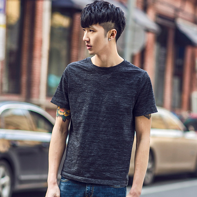 gthomme2016夏季新款男士短袖T恤韩版修身青年圆领体恤打底衫潮男
