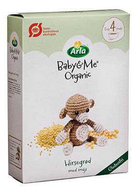 丹麦代购欧世阿拉Arla有机小米米粉（含玉米）4个月以上 宝宝辅食
